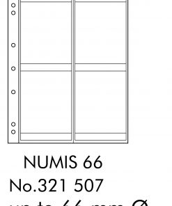 Leuchtturm 321507 coin sheets NUMIS 4 pockets up to 66 mm Ø 