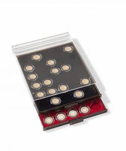 Coin boxes for Coin Capsules - Black trays
