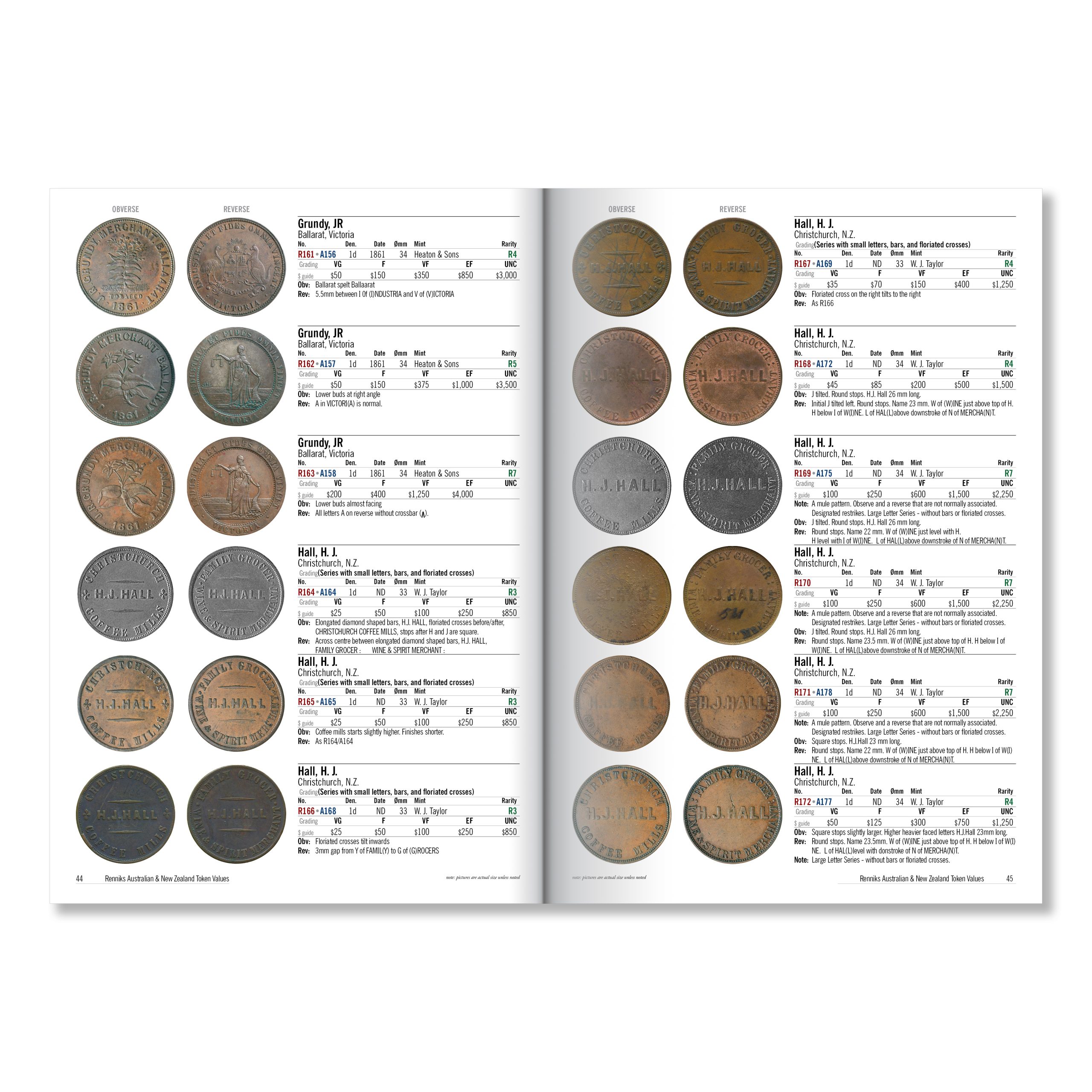 Renniks Australian & New Zealand Tokens Values - Image 5