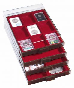 Coin boxes XL sizes smoke coloured