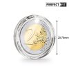 Ultra coin capsules Perfect fit for 2 Euro (25.75mm) Pack of 40