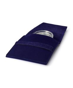 MT Premium Coin Pocket for one coin with or without capsule up to 50mm, blue