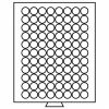 Coin box 88 round compartments with 21.5 mm spaces