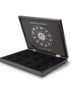 Volterra Uno - Presentation case for 12 silver coins ‘Lunar III’ in original capsules
